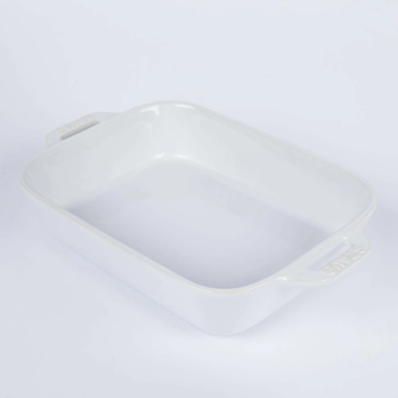 Staub En France Ceramic 7.5"x6" Rectangular Bake Dish (White)