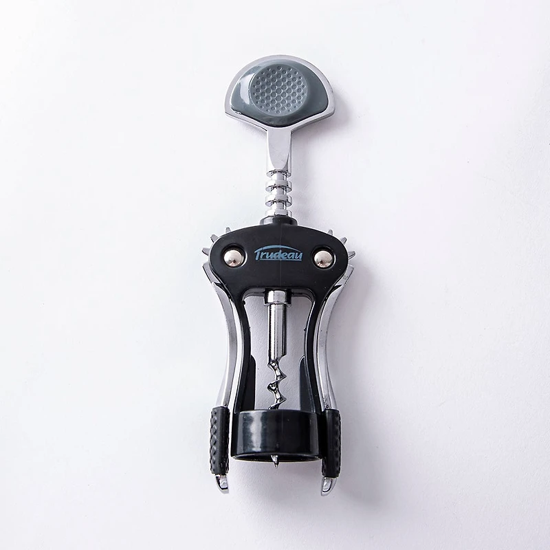 Trudeau Maison Deluxe Wing Corkscrew (Black/Silver)