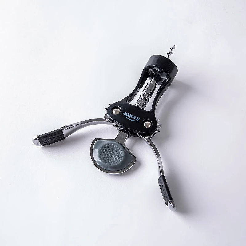 Trudeau Maison Deluxe Wing Corkscrew (Black/Silver)