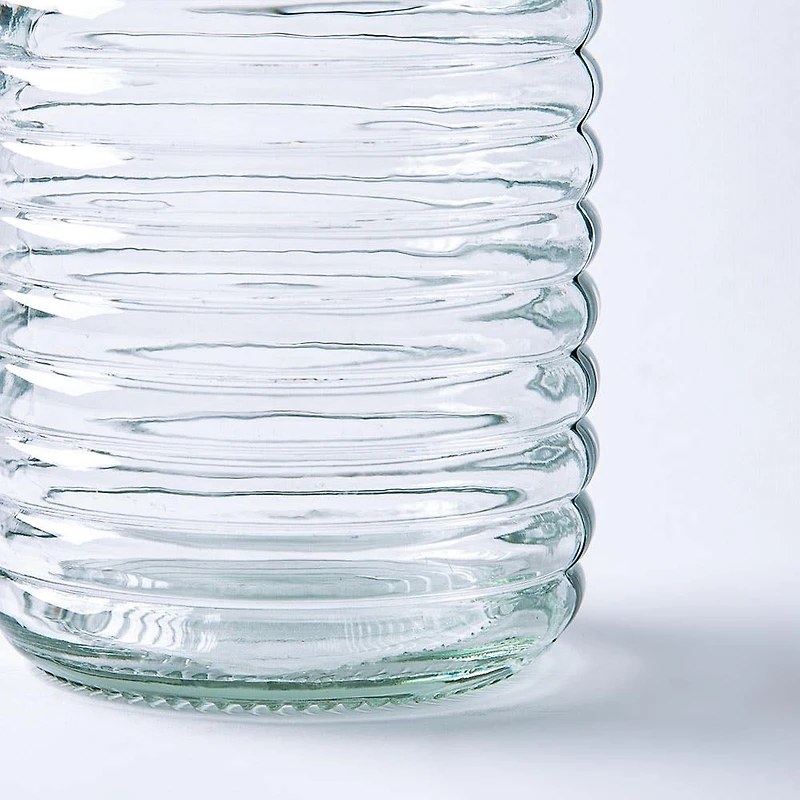 KSP Verrone 'Ribbed' Glass Bottle with Stopper (1L)