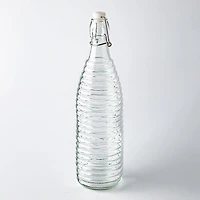 KSP Verrone 'Ribbed' Glass Bottle with Stopper (1L)