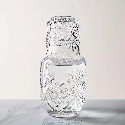 KSP Exquisite Bedside Water Carafe with Glass (560mL)