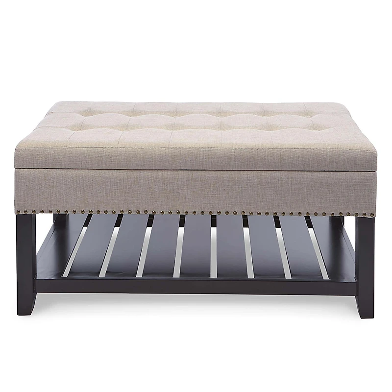 KSP Conrad Upholstered Storage Bench (Natural)