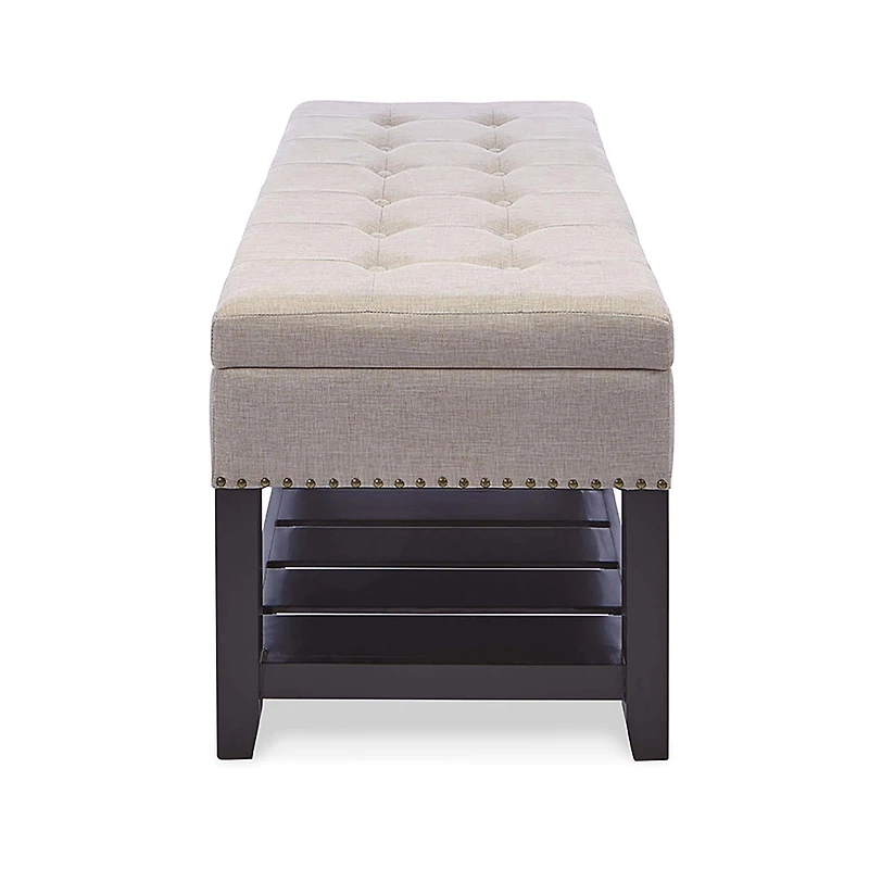 KSP Conrad Upholstered Storage Bench (Natural)