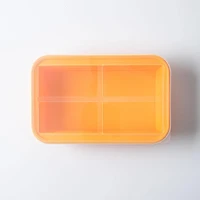 KSP Freezicube Silicone Food and Soup Tray 6 Cup 1 Cavity (Orange)