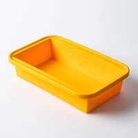 KSP Freezicube Silicone Food and Soup Tray 6 Cup 1 Cavity (Orange)