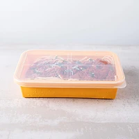 KSP Freezicube Silicone Food and Soup Tray 6 Cup 1 Cavity (Orange)