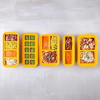 KSP Freezicube Silicone Food and Soup Tray 1 Cup 2 Cavity (Orange)