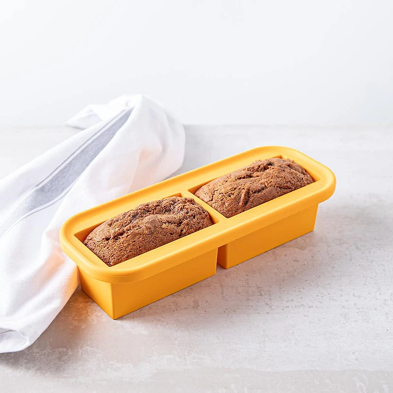 KSP Freezicube Silicone Food and Soup Tray 1 Cup 2 Cavity (Orange)