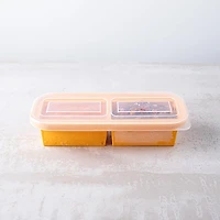 KSP Freezicube Silicone Food and Soup Tray 1 Cup 2 Cavity (Orange)