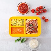 KSP Freezicube Silicone Food and Soup Tray 1+2 Cup 3 Cavity (Orange)