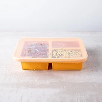 KSP Freezicube Silicone Food and Soup Tray 1+2 Cup 3 Cavity (Orange)