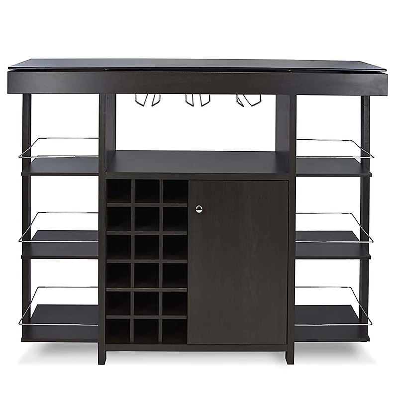 KSP Venice Bar Unit with Glass Top (Espresso)