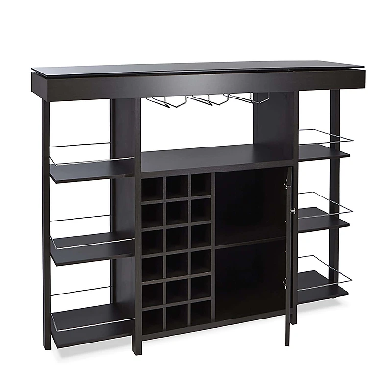 KSP Venice Bar Unit with Glass Top (Espresso)