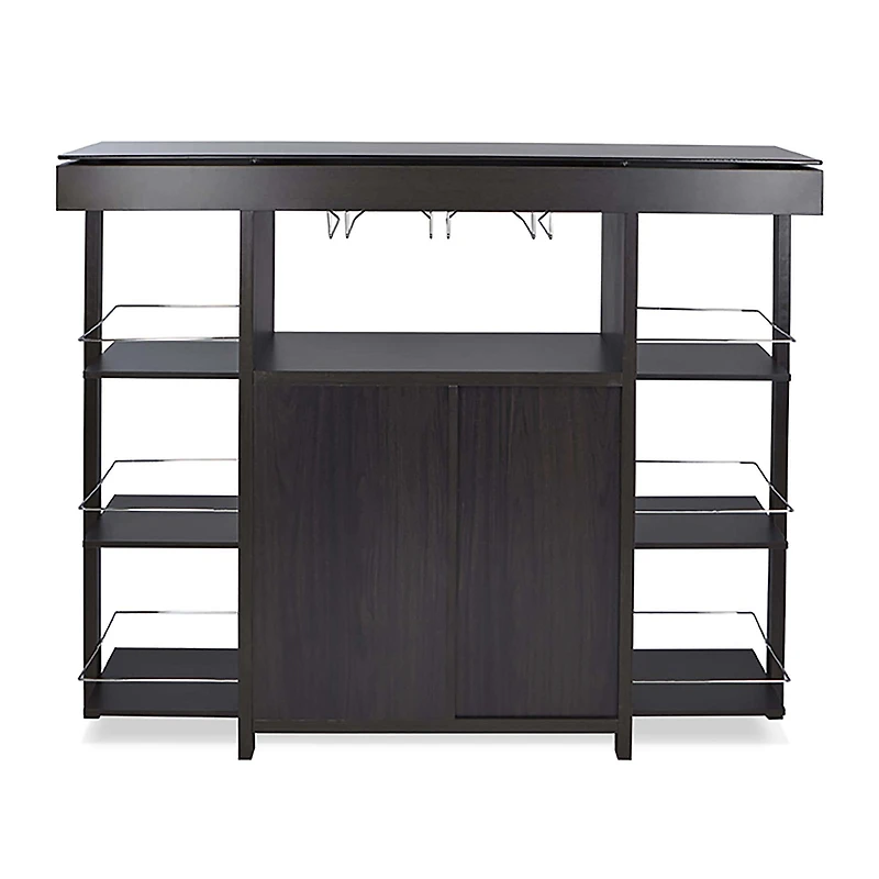 KSP Venice Bar Unit with Glass Top (Espresso)