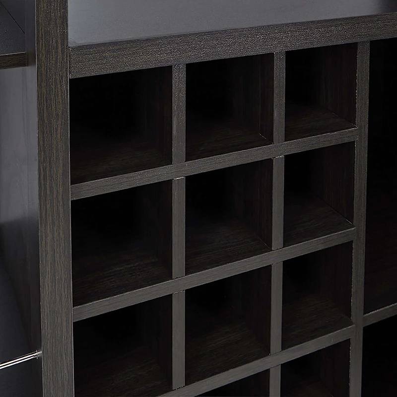 KSP Venice Bar Unit with Glass Top (Espresso)