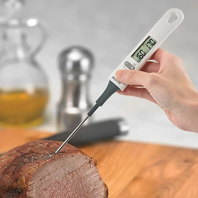 Polder Precise Digital Baking Thermometer (White/Grey)