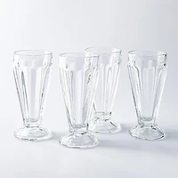 KSP Sweet Shoppe Glass Milkshake - Set of 4 (Clear)