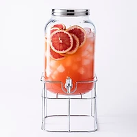KSP Rosedale Beverage Dispenser with Stand (Clear/Chrome)