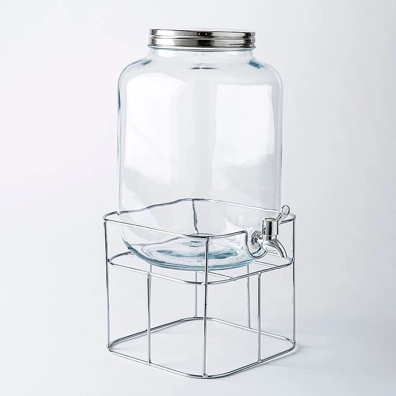 KSP Rosedale Beverage Dispenser with Stand (Clear/Chrome)