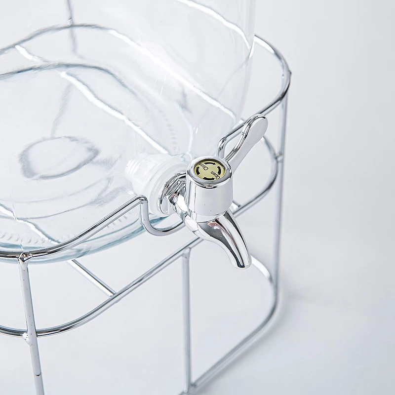 KSP Rosedale Beverage Dispenser with Stand (Clear/Chrome)