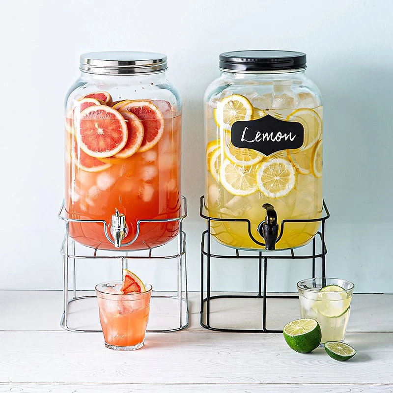 KSP Rosedale Beverage Dispenser with Stand (Clear/Chrome)