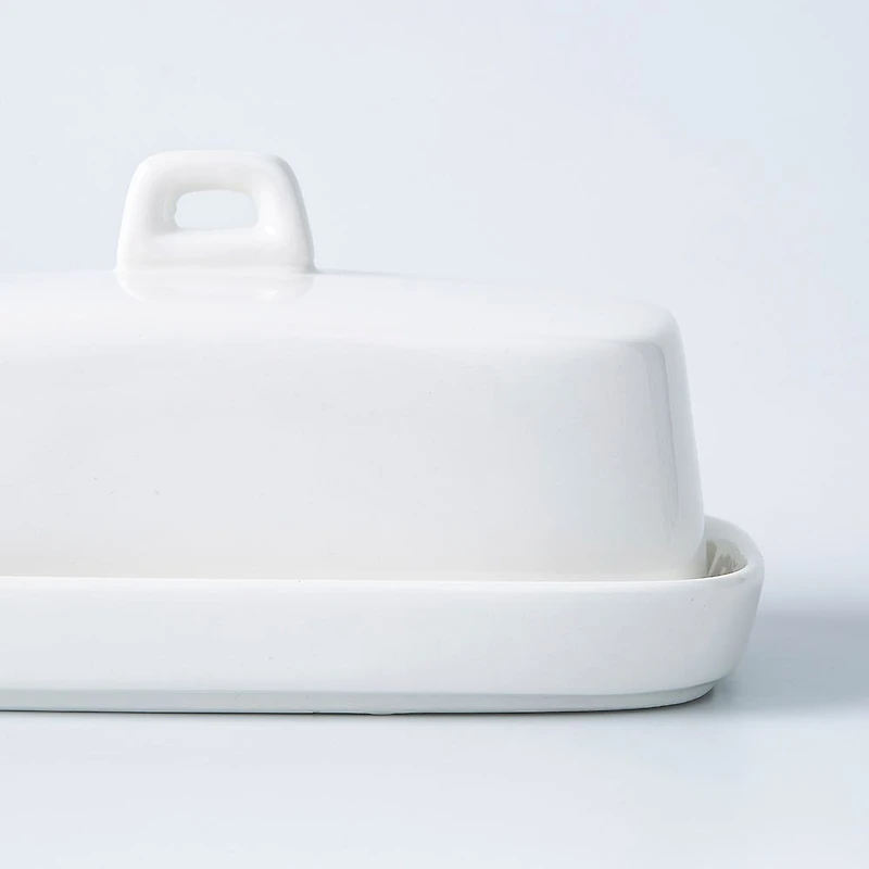 KSP Country Porcelain Butter Dish (White)