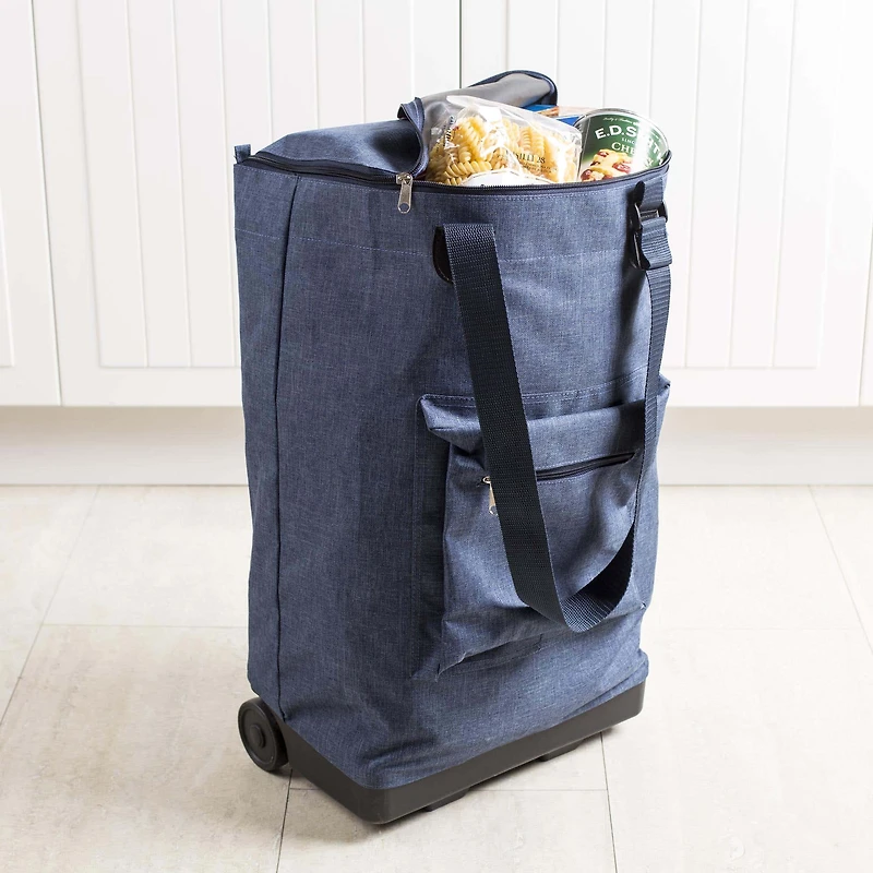 KSP Stuff Foldable Shopping Trolley (Blue)