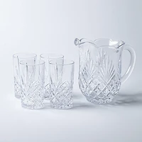 Godinger Dublin Crystal-Cut Pitcher & Highball Set/5