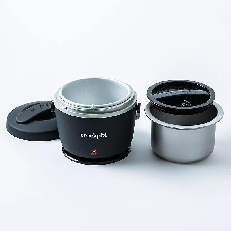 Crock Pot Mini Crock Portable Lunch Carrier-Warmer (Black Licorice)