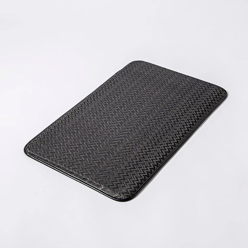 KSP Textaline 'Zig Zag' Anti-Fatigue Memory Foam Mat (Black