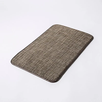 KSP Textaline 'Linen Look' Anti-Fatigue Memory Foam Mat (Brown)