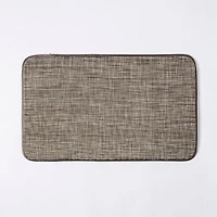 KSP Textaline 'Linen Look' Anti-Fatigue Memory Foam Mat (Brown)