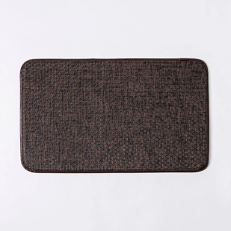 KSP Textaline 'Linen Look' Anti-Fatigue Memory Foam Mat (Dark Brown