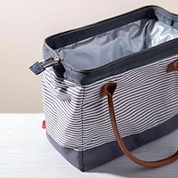 Thermos Raya Duffle 'Grey Stripes' Insulated Lunch Bag