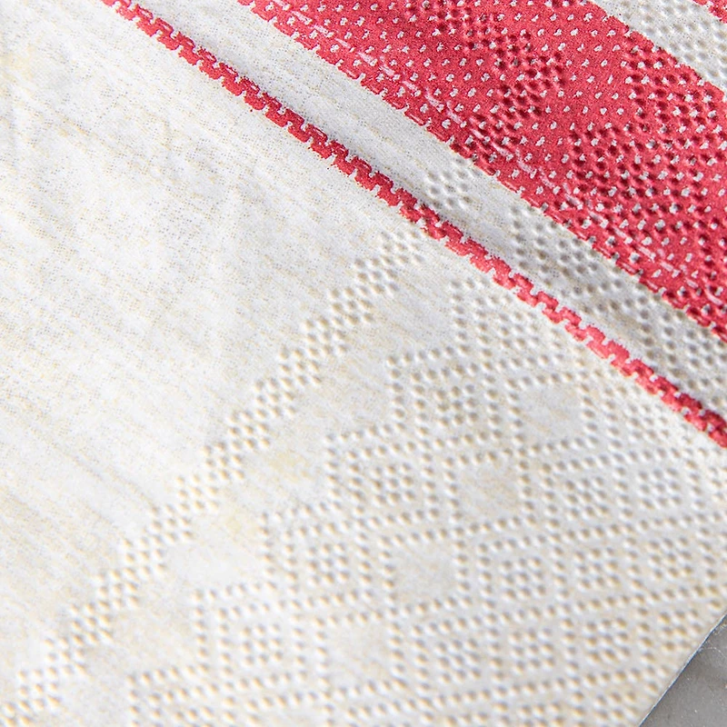 Harman Bistro Stripe Paper Napkin - Set of 20 (Red)
