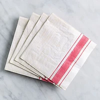 Harman Bistro Stripe Paper Napkin - Set of 20 (Red)