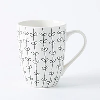 KSP Graphic 'Plaid' Mug - Set of 4 (Black/White)