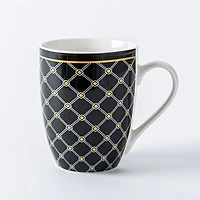 KSP Graphic 'Regal' Mug - Set of 4 (Black/White/Gold)