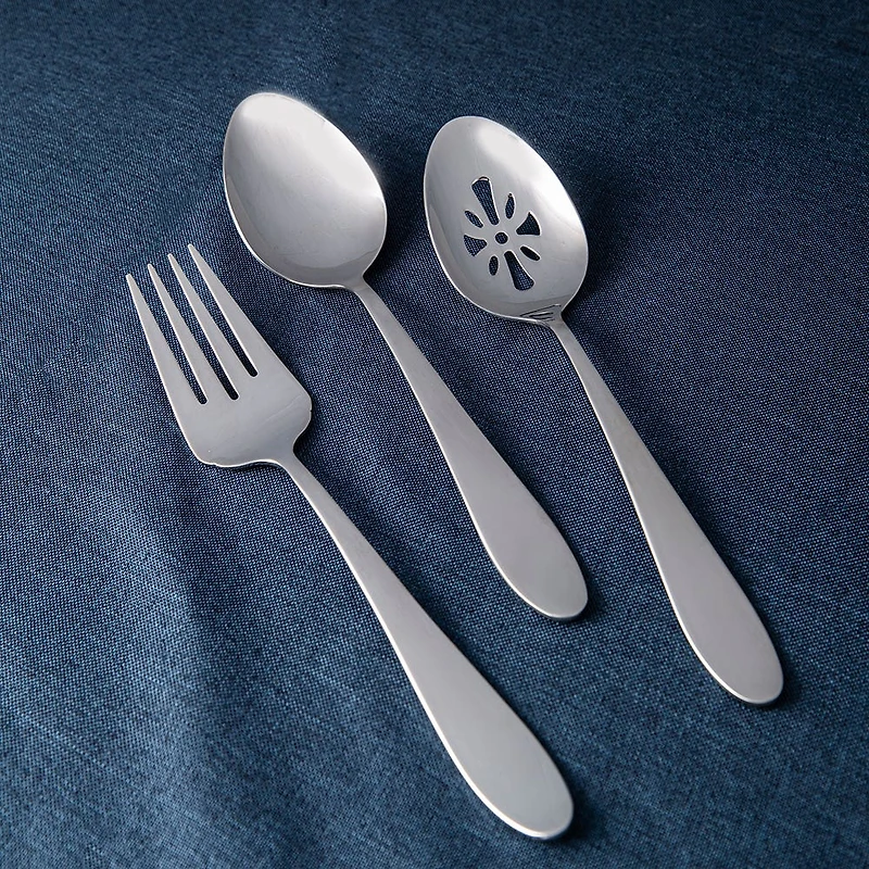 Splendide Alpia Hostess Serving Piece - Set of 3 (Stainless Steel)