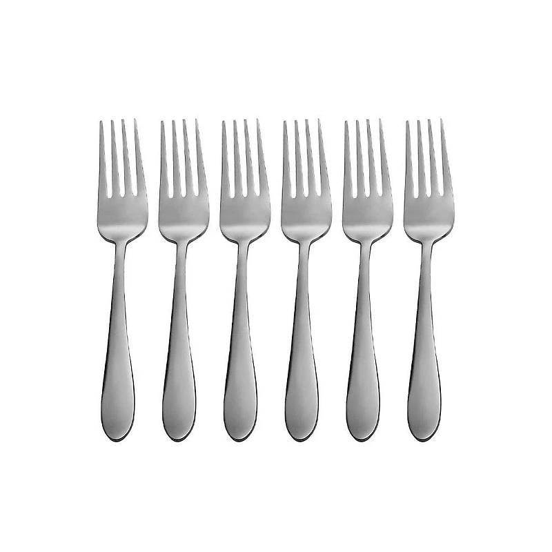 Splendide Alpia Openstock Salad Fork - Set of 6 (Stainless Steel)