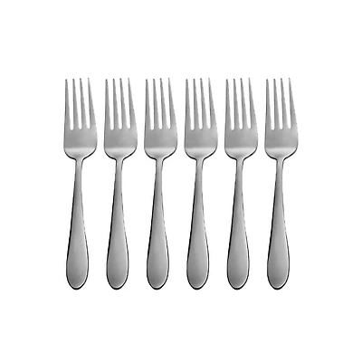Splendide Alpia Openstock Salad Fork - Set of 6 (Stainless Steel)