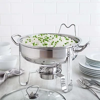 KSP Kuisine Chafing-Buffet Server with Stand (Stainless Steel)