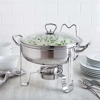 KSP Kuisine Chafing-Buffet Server with Stand (Stainless Steel)