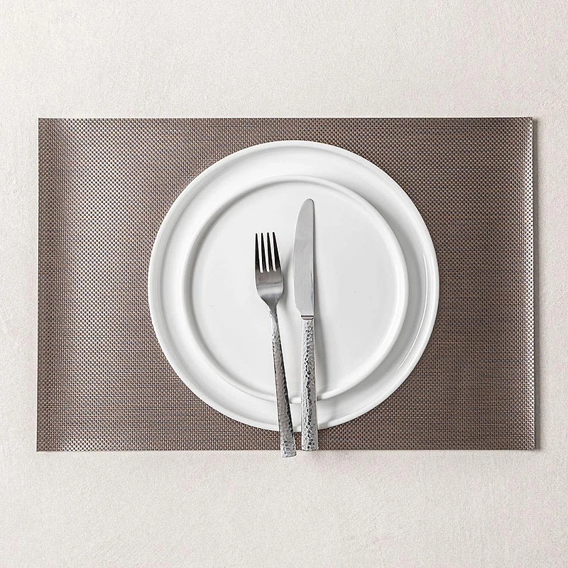 KSP Ritz Metallic 'Weave' PVC Placemat (Pewter)