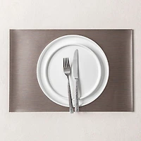 KSP Ritz Metallic 'Weave' PVC Placemat (Pewter)