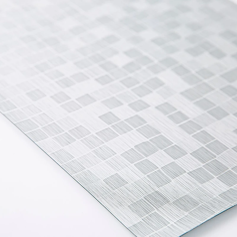 KSP Ritz Metallic 'Squares' PVC Placemat (Silver)