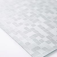 KSP Ritz Metallic 'Squares' PVC Placemat (Silver)