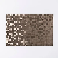 KSP Ritz Metallic 'Squares' PVC Placemat (Pewter)