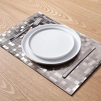 KSP Ritz Metallic 'Squares' PVC Placemat (Gold)
